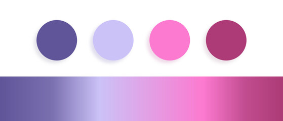 soft tints in pink-lilac hue with gradient color palette	
