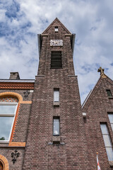 Fototapeta na wymiar Sint Joris op 't Zand or Saint George Old Catholic Church is a parish church in the center of Amersfoort. Amersfoort. the Netherlands.
