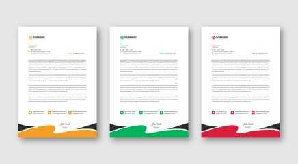 Letterhead Template Editable Letterhead Design