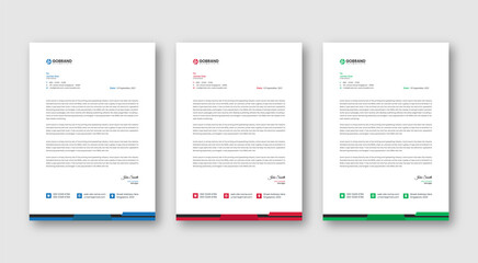Letterhead Template Editable Letterhead Design