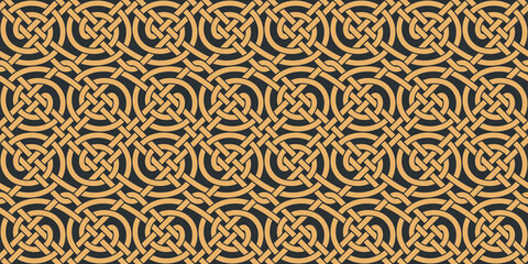 Seamless texture celtic style. Original ethnic ornament.