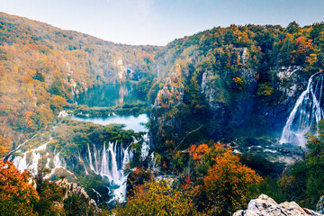 Autumn Waterfalls in Croatia - 509356005