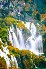 Autumn Waterfalls in Croatia - 509356221