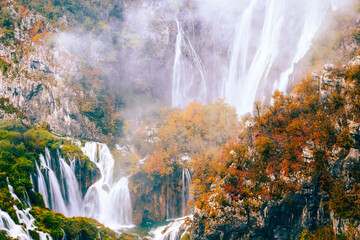 Autumn Waterfalls in Croatia - 509356257