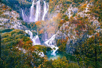 Autumn Waterfalls in Croatia - 509356491