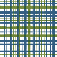 Blue and green tartan glen plaid textured seamless pattern suitable for fashion textiles and graphics