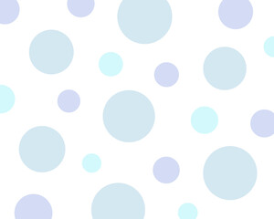 青系のランダムな水玉模様の背景