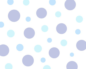 青系のランダムな水玉模様の背景