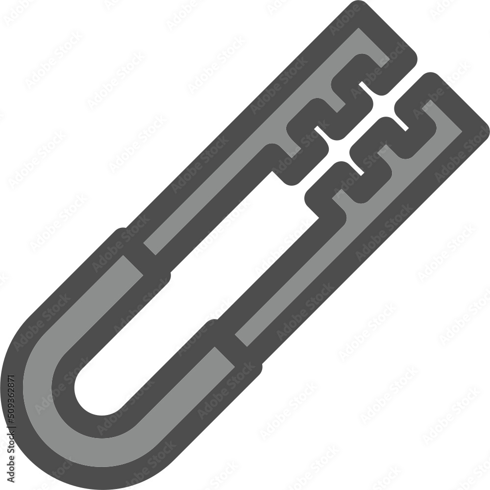 Sticker tongs icon