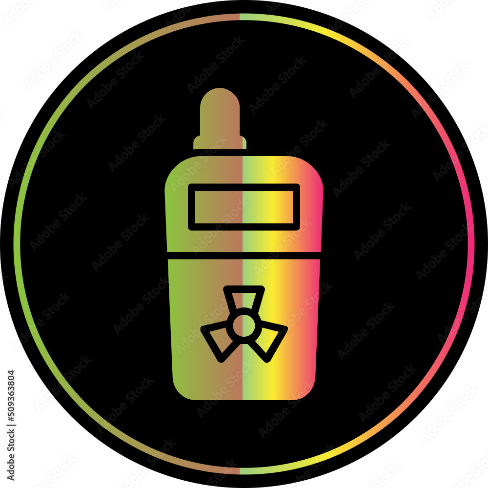 Sticker Radiation Detector Icon