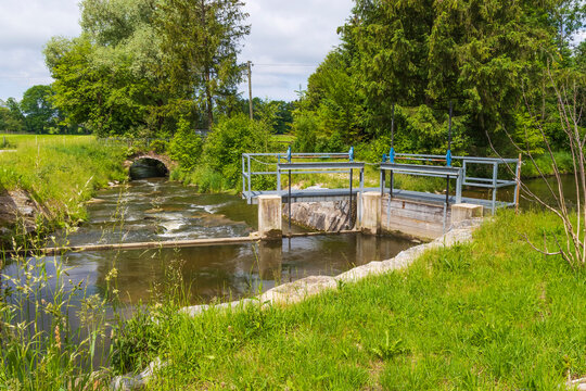 The Singold near Langerringen in Bavaria is an important industrial tributary of the water city of Augsburg
