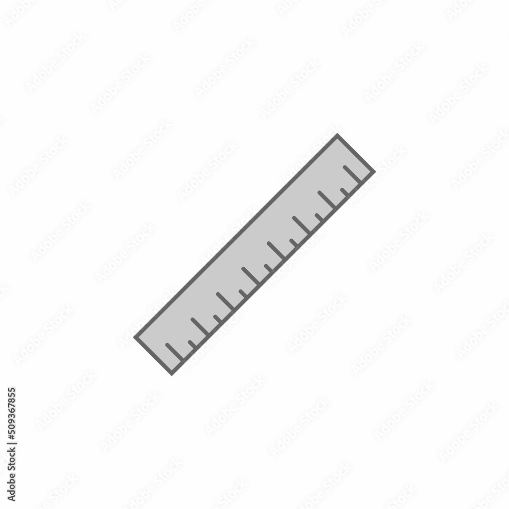 Canvas Prints measure ruler line icon. length icon vector illustration on white background