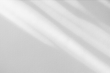 Gray window shadow and light blur abstract background on white wall, shadow overlay effect