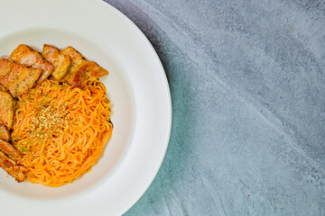 korean style spicy noodle, 'bibimmyeon'