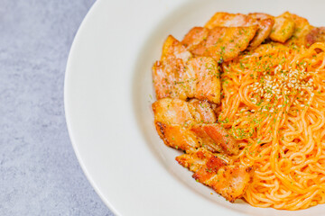 korean style spicy noodle, 'bibimmyeon'