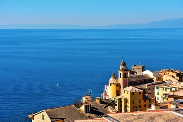 Foto op Plexiglas landscape in Camogli Liguria Italy © maudanros