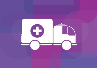 ambulance icon. Vector icon.vector illustration design