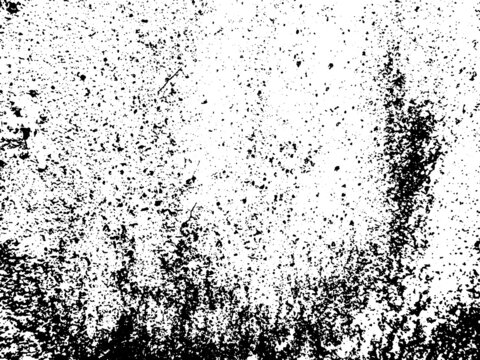 Black and white grunge. Distress overlay texture. Abstract surface dust and rough dirty wall background concept. 
Distress illustration simply place over object to create grunge effect. Vector EPS10.
