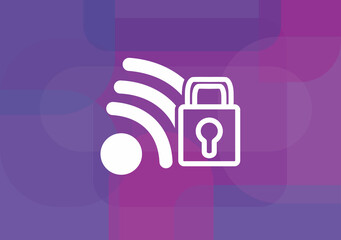 wifi security,icon.vector illustration design technology