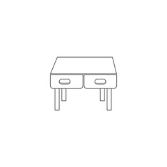 Drawer table design Free Vector