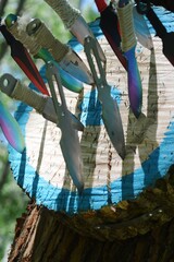 Throwing combat knife for sport and leisure