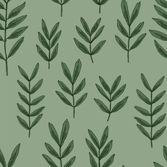 Roses pattern Flowers white drawn on a color background. Vector sketch of flowers. 