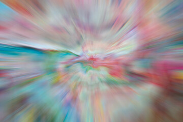 Obraz premium Abstract, blurry, radial plasticine background which combines various colors.