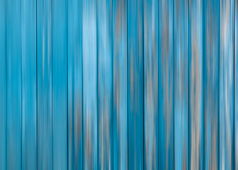 Abstract background blur vertical old blue wooden plank wall.