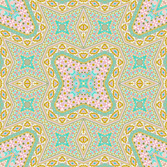 Scandinavian endless pattern vector design. Arabesque geometric background. Ceramic print in ethnic