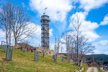Wooden lookout tower Lighthouse of Jara Cimrman