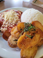 rice with pork