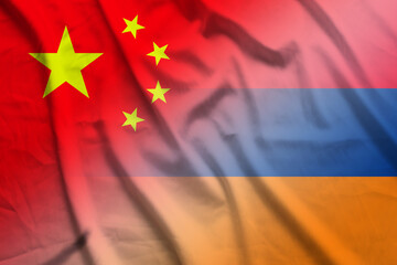 China and Armenia political flag transborder relations ARM CXR