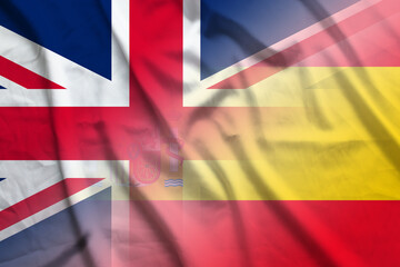 England and Spain government flag transborder negotiation ESP GBR