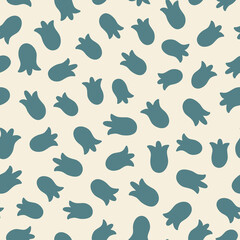 Abstract seamless pattern. Simple organic shapes