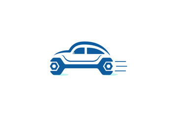 Fototapeta premium Car repair logo design, good for business that fit with car or automotive mechanic repair