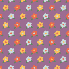 Floral seamless pattern. Colorful surface design