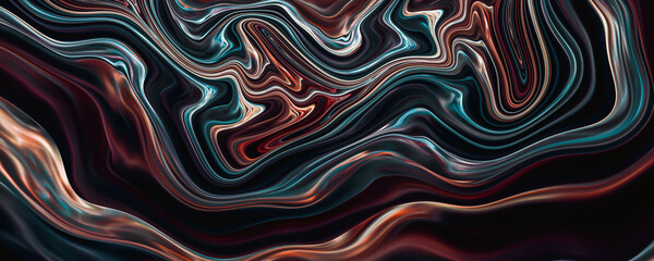 Obraz premium Abstract wavy oil painting acrylic paint background