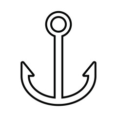 Anchor icon vector set. seafaring illustration sign collection. sailor symbol or logo.