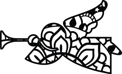 
Mandala design. You can change the size and color of the eps file as you like. Will fit well as a design on a shirt or in your shadow box. You can also use laser cutters like Cricut, Glowforge
