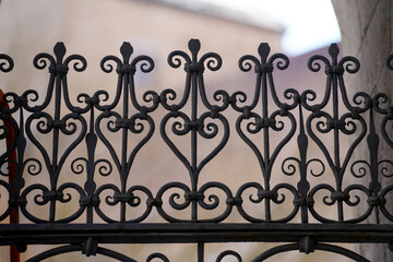 wrought iron fence with wrought iron