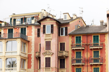 Architecture of Santa Margherita Ligure - popular touristic destination in Italy	
