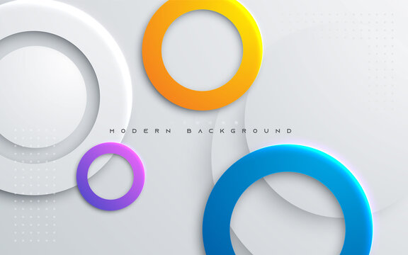 Abstract geometric background circle ring color shape