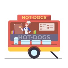 street food in fire colors-3