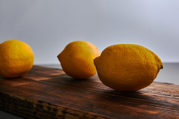 lemons on a table