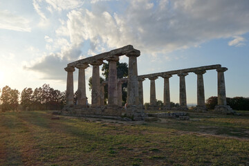 Ancient greek temple in south of Italy