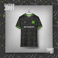 Soccer jersey design for sublimation, sport t shirt design