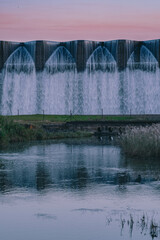 Reflections infront of the dam wall