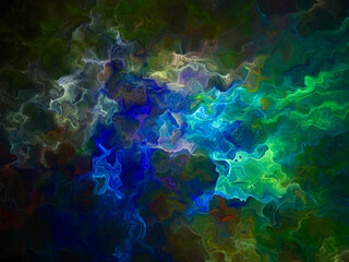 Abstract background illustration, modern hipster futuristic fractal flame graphic. colorful surreal poster, banner