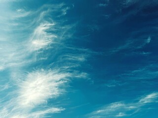 Fototapeta na wymiar Blue sky with soft clouds background