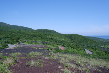 Obraz premium 三宅島（Miyake Island） 三七山（Mt.Sanshichi）